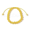 8mm Round Dyed Natural Jade Imitation Beeswax Braided Bead Bracelets for Women Men BJEW-C067-01B-05-2