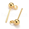 304 Stainless Steel Ball Post Stud Earring Findings X-STAS-Z035-01G-C-2