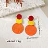 3-Round Alloy Dangle Stud Earrings FS-WG460DD-05-2