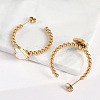 Vacuum Plating 304 Stainless Steel Heart Stud Earrings for Women EJEW-R002-03G-2