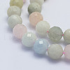 Natural Morganite Beads Strands G-L478-20-10mm-2