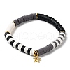 10Pcs 10 Styles Polymer Clay Heishi Beads Stretch Bracelets Sets BJEW-JB05923-2