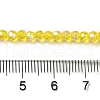 Electroplate Transparent Glass Beads Strands EGLA-A035-T3mm-L03-4