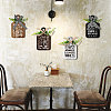 Wooden Pendant Decoration HJEW-WH0074-018-7