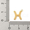 Real 18K Gold Plated PVD Vacuum Plating 304 Stainless Steel Pendants STAS-L278-002G-12-3