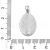 Brass Pave Carved Natural White Shell Religion Oval Pendants KK-D367-04P-C-3