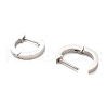 202 Stainless Steel Hoop Earrings EJEW-C076-06C-P-2