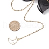 Brass Moon Pendant Necklaces NJEW-JN04810-3