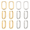 Unicraftale 6 Pairs 2 Colors 304 Stainless Steel Huggie Hoop Earrings STAS-UN0025-25-1