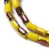 Electroplate Glass Beads Strands EGLA-D031-01-22-3