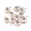 Natural Pearl Links connectors PEAR-I005-25-2