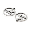Mother's Day 201 Stainless Steel Pendants STAS-A090-22P-2