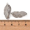 Brass Micro Pave Cubic Zirconia Pendant Bails KK-D378-15P-3