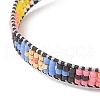 Handmade Japanese Seed Evil Eye Braided Bead Bracelets BJEW-MZ00018-01-2
