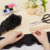 3 Yards Polyester Double-Layer Pleated Ribbon OCOR-WH0090-044A-3