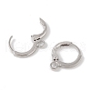 Brass Hoop Earrings Finding KK-Q822-01P-2