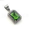 Fashionable Stainless Steel Rhinestone Pendant Necklaces FH6785-5