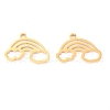 304 Stainless Steel Pendants STAS-O142-62G-1