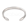 Non-Tarnish 304 Stainless Steel Open Cuff Bangles for Women BJEW-U001-03P-3