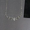 Branch with Oval Brass Cubic Zirconia Pendant Necklaces for Women FS-WG08EC3-02-1