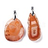 Natural Agate Pendants G-H231-20-2