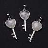 Natural Quartz Crystal Pendants G-I321-06P-18-2
