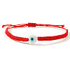 Bohemian Style Glass Beads Braided Bead Bracelets FR5160-1-1