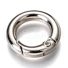 Zinc Alloy Spring Gate Rings PALLOY-C100-01P-01-2