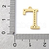 Rack Plating Brass Micro Pave Cubic Zirconia Pendant KK-H449-76G-22-4