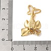 Brass Micro Pave Clear Cubic Zirconia Fold Over Clasps KK-S382-16G-3