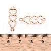 Tibetan Style Alloy Connector Charms PALLOY-R143-14KCG-3