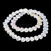 Electroplate Transparent Glass Beads Strands EGLA-R114-02A-AB01-3