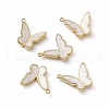 Real 18K Gold Plated PVD Vacuum Plating 201 Stainless Steel Enamel Pendants STAS-J401-VC1050-3