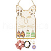   Iron Grid Shape Wall Mount Earring Display ODIS-PH0001-70-1