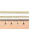 2MM Brass Link Chain Necklaces NJEW-M108-40G-3