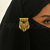 Elegant Middle Eastern Styles Heart Brass Brooches GD0625-4