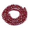 Electroplate Glass Beads Strands EGLA-A044-P3mm-B02-3