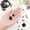 Olycraft 100Pcs Grade A Natural Tourmaline Round Beads G-OC0003-03-2
