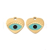 Ion Plating(IP) 316 Surgical Stainless Steel Charms STAS-U014-50G-1