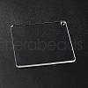 Transparent Acrylic Blank Pendants TACR-Z003-01B-4