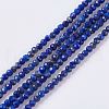 Natural Lapis Lazuli Beads Strands G-J376-51A-2mm-1