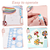 AHADERMAKER Flower/Bird Pattern Cardboard DIY Paper Quilling Tools Drawings Sample Cards DIY-GA0006-36-4