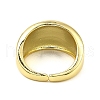 Rack Plating Brass Grooved Open Cuff Rings RJEW-D009-04G-2