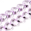 Transparency Glass Beads Strands GLAA-T023-13G-1