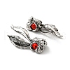 Tibetan Style Rack Plating Alloy Pendants PALLOY-K010-02AS-3
