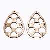 Unfinished Hollow Wood Big Pendants WOOD-N006-106-2