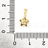 Brass Micro Pave Cubic Zirconia Charms KK-D356-05A-G-3