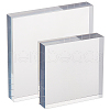 Olycraft 2Pcs 2 Styles Acrylic Display Pedestals AJEW-OC0005-31-1