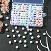 192Pcs 12 Colors Two Tone Opaque Acrylic Beads SACR-YW0001-64-5