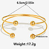 Stylish 304 Stainless Steel Bangles CR7463-2-4